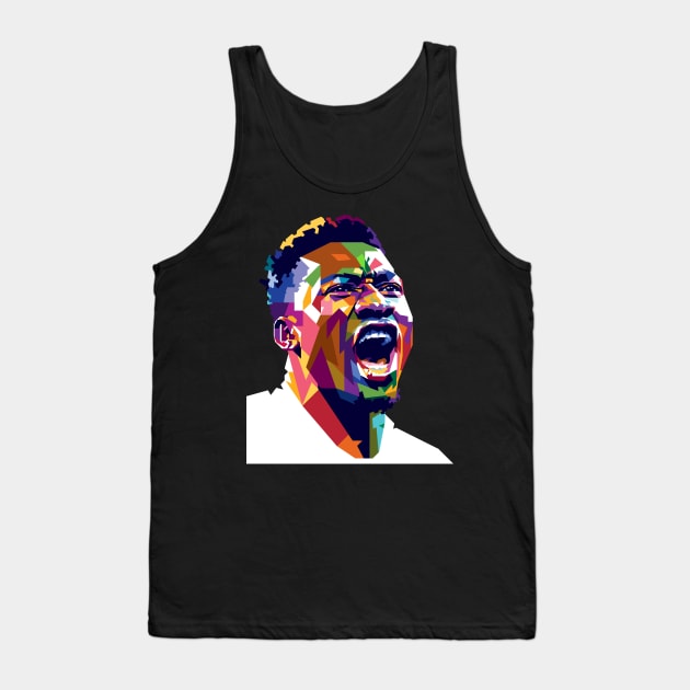 Andre Onana Portrait Illustration Tank Top by RJWLTG